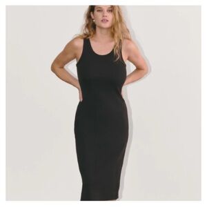Everlane Black Midi Dress